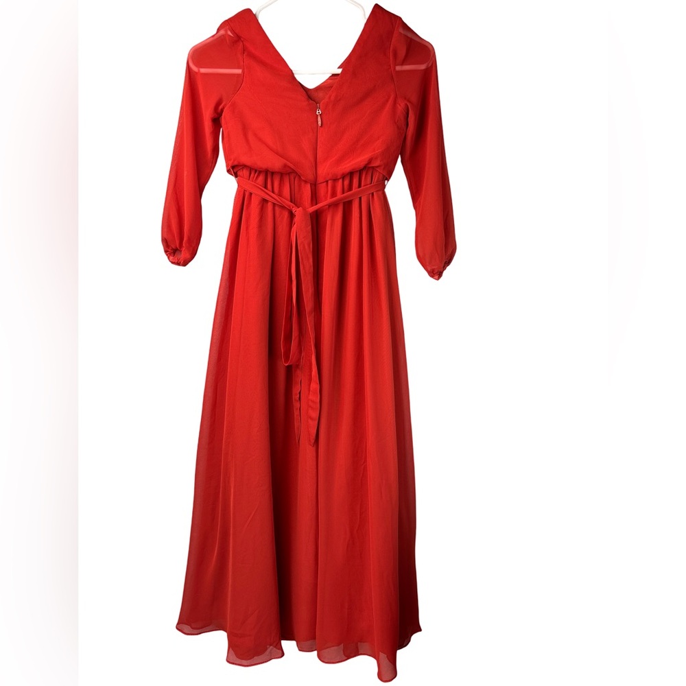 Azazie Angelica Rust Formal Kids Dress Girl Size 6 - Picture 7 of 7